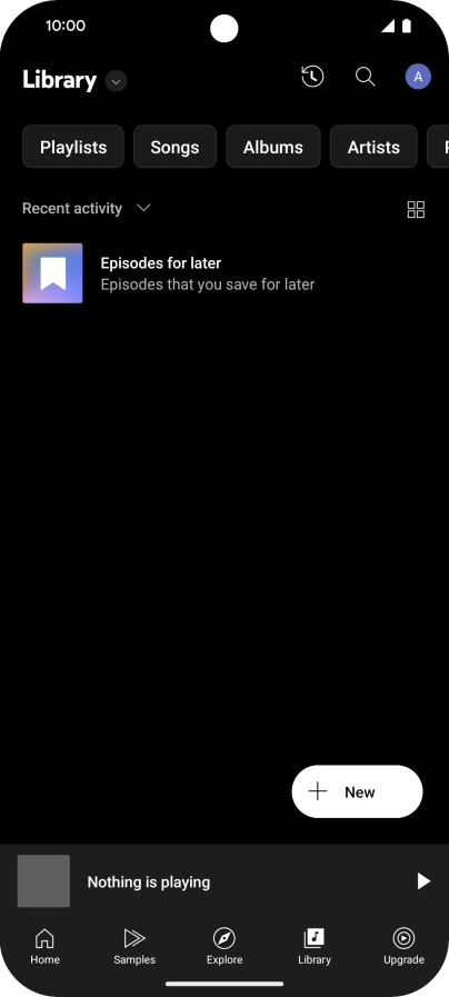 Press the drop down list. Press the drop down list.