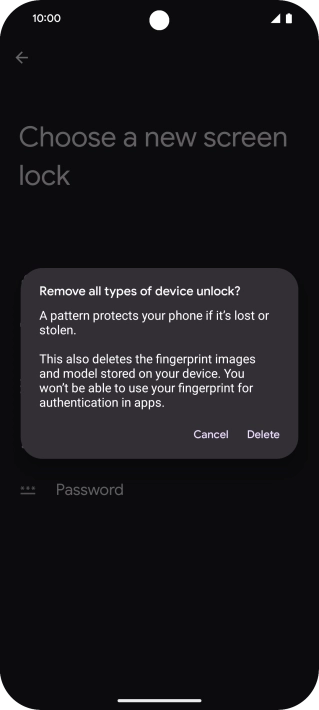 Press Delete. Press Delete.