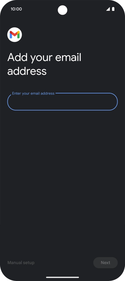 Press the field below 