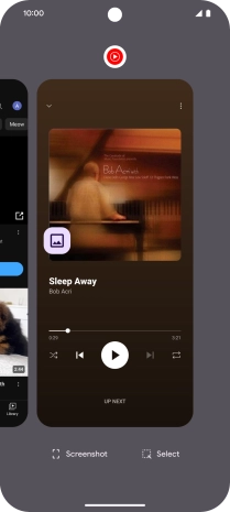 To end one running application, slide your finger upwards on the required application.
