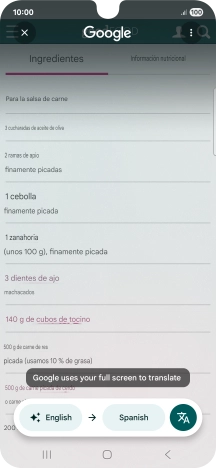 Follow the instructions on the screen to select the required language settings and use the function.