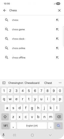 Key in the name or subject of the required app and press the search icon. Key in the name or subject of the required app and press the search icon.