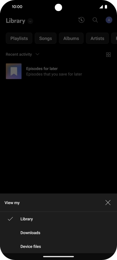 Press the required category and go to the required audio file. Press the required category and go to the required audio file.