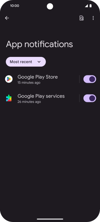Press the drop down list.