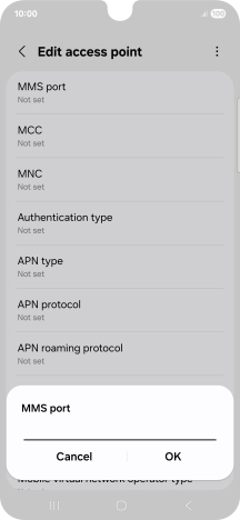 Key in 8799 and press OK.