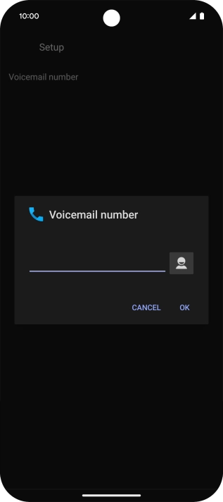 Key in (prefix) 5 (your phone number) and press OK.