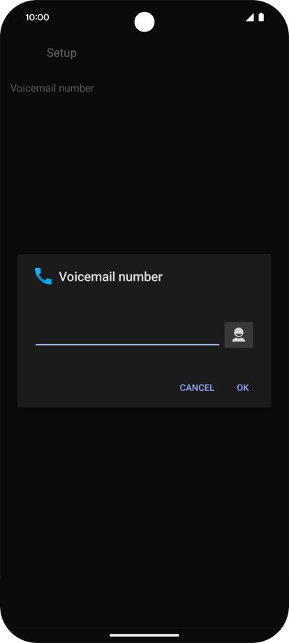 Key in (prefix) 5 (your phone number) and press OK.