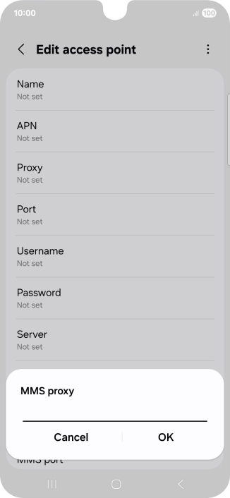 Key in 212.183.137.012 and press OK.