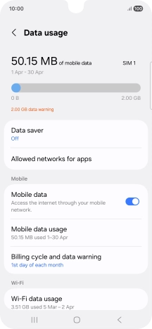 Press Data saver. Press Data saver.
