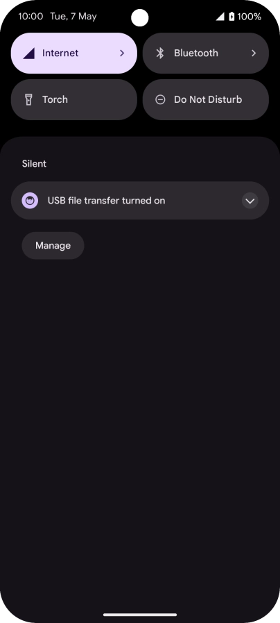 Press the drop down list.