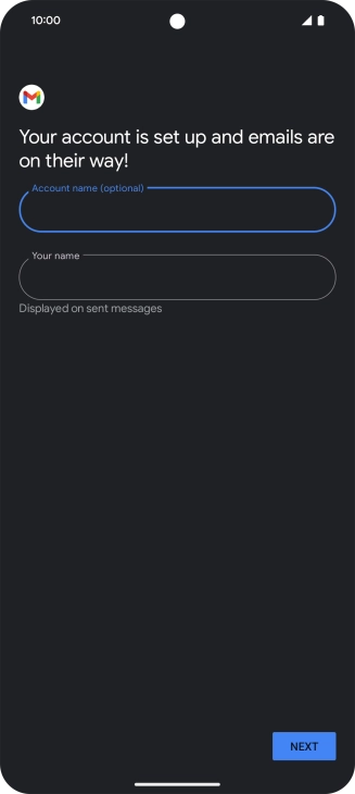 Press the field below 