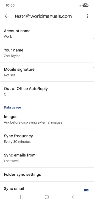 Press Account name and key in the required name.