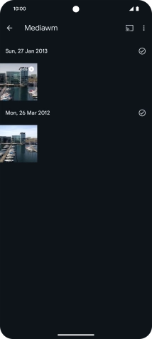 Press and hold any picture or video.