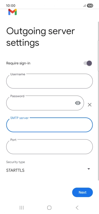 Press the field below 