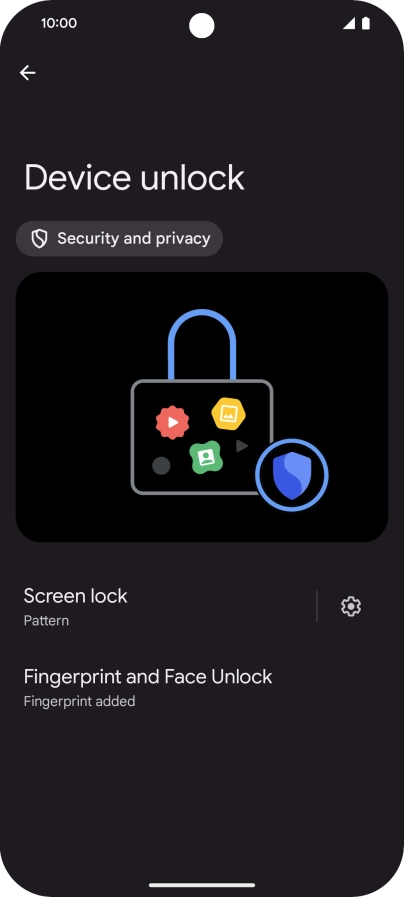 Press Screen lock and key in the additional phone lock code you created earlier. Press Screen lock and key in the additional phone lock code you created earlier.