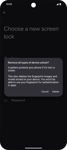 Press Delete. Press Delete.