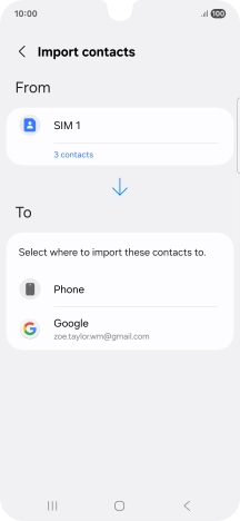 Press the required Google account. Press the required Google account.