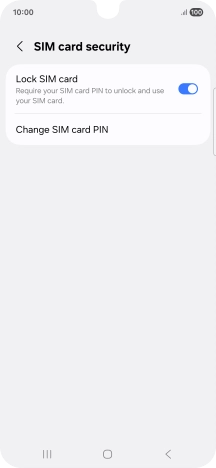 Press Change SIM card PIN.