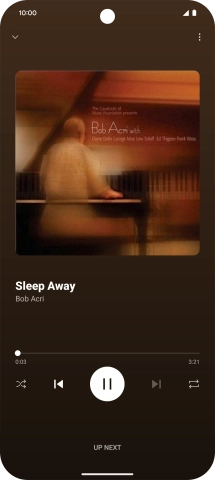 Press arrow right to go to the next audio file.