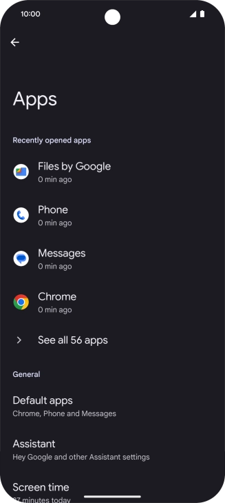 Press See all apps. Press See all apps.