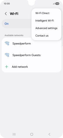 Press Intelligent Wi-Fi.