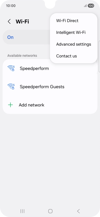 Press Intelligent Wi-Fi.