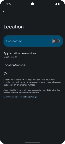 Press the indicator to turn the function on or off.
