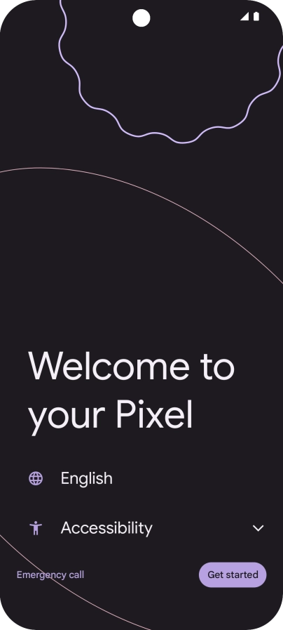 Press the field next to the language icon.