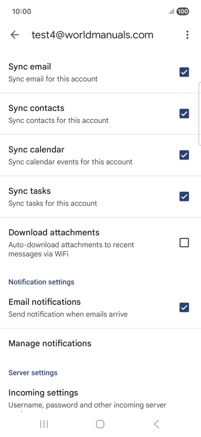 Press the field next to 