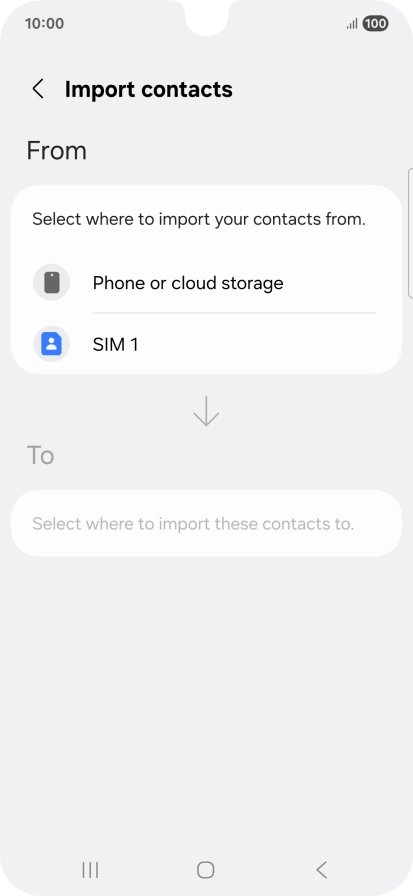 Press the name of the SIM. Press the name of the SIM.