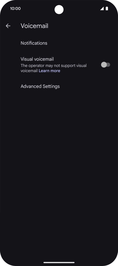 Press Advanced Settings.