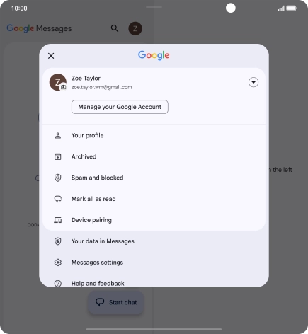 Press Messages settings. Press Messages settings.