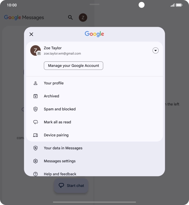 Press Messages settings. Press Messages settings.