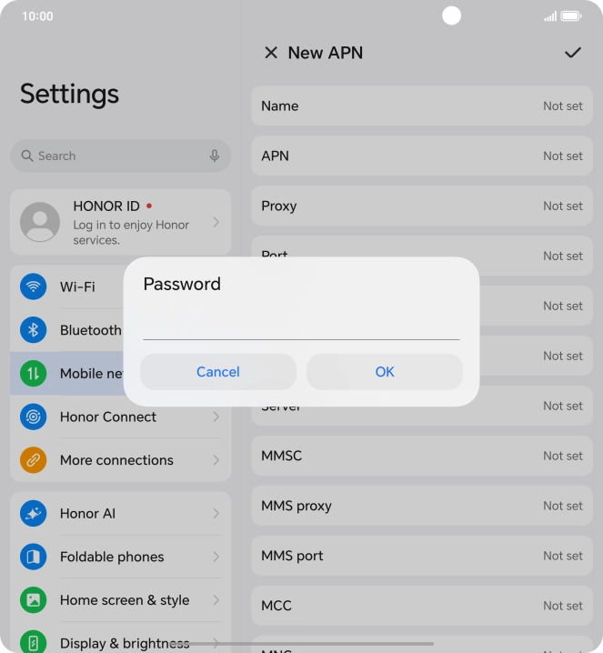 Key in wap and press OK. Key in wap and press OK.