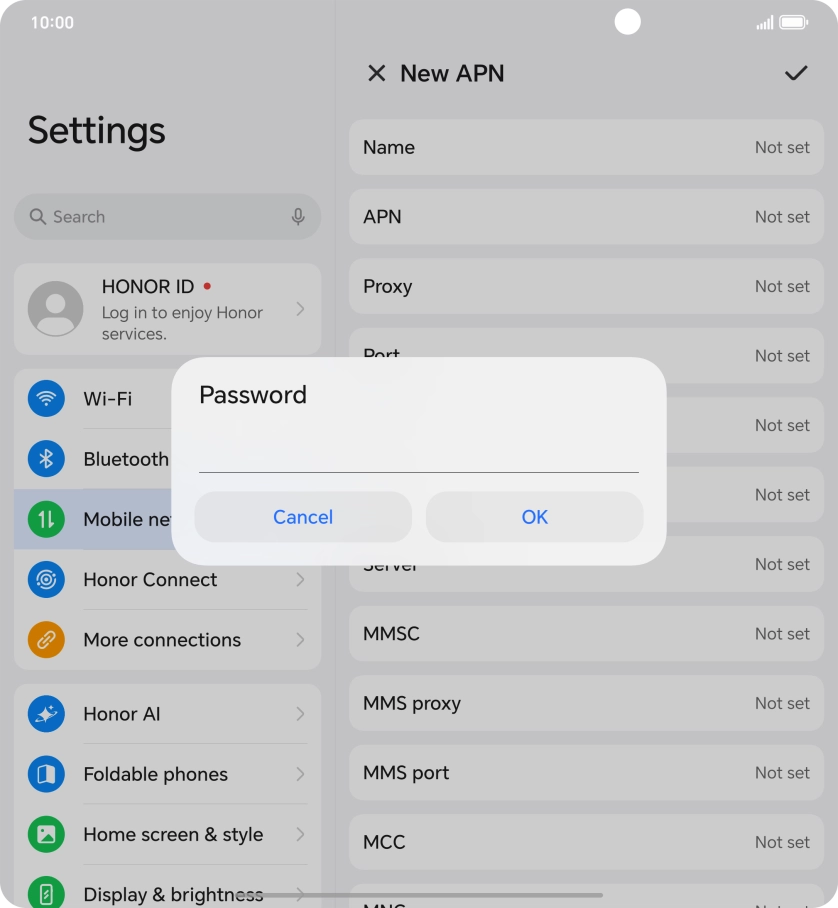 Key in wap and press OK. Key in wap and press OK.
