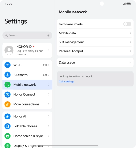 Press SIM management.