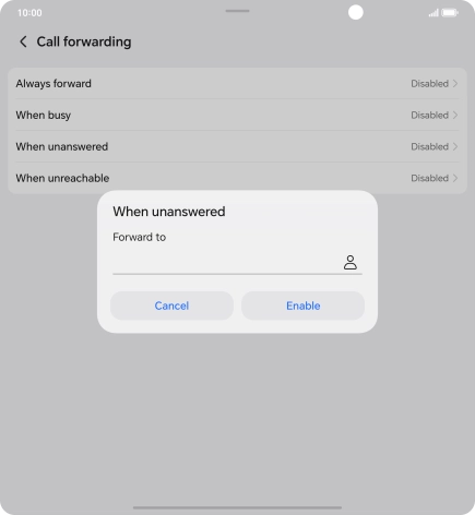 Key in +447836121121 and press Enable. Key in +447836121121 and press Enable.