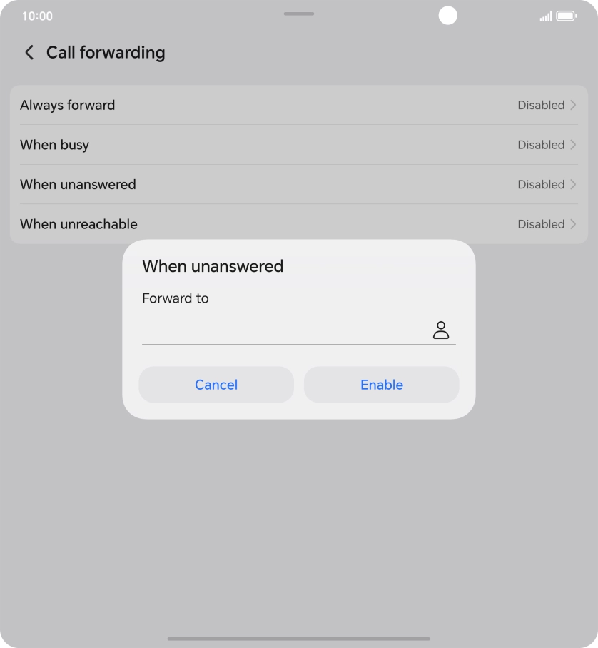 Key in +447836121121 and press Enable. Key in +447836121121 and press Enable.