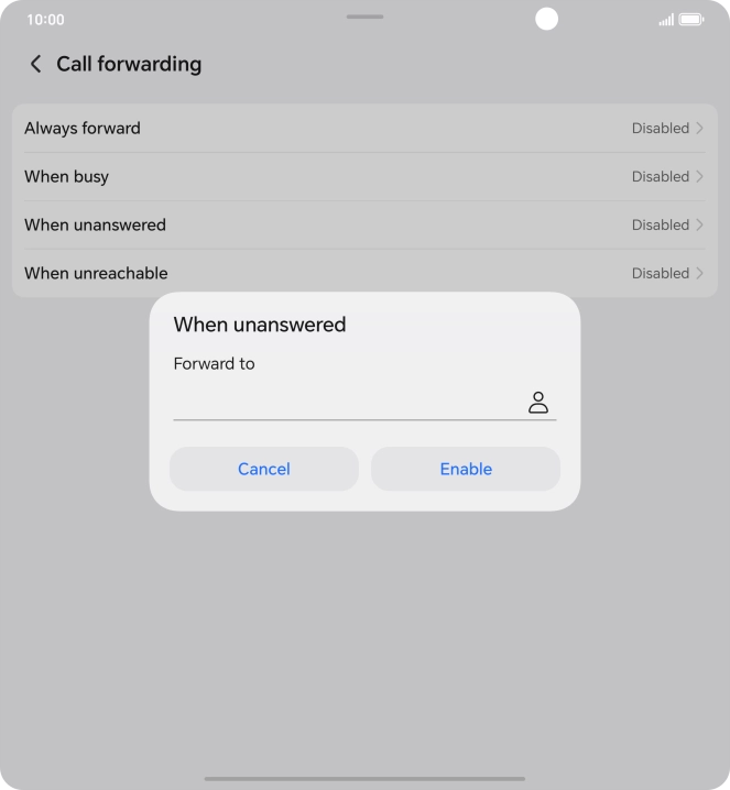 Key in +447836121121 and press Enable. Key in +447836121121 and press Enable.