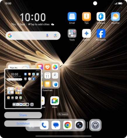 To edit your screenshot, press the screenshot and follow the instructions on the screen to make the required changes.