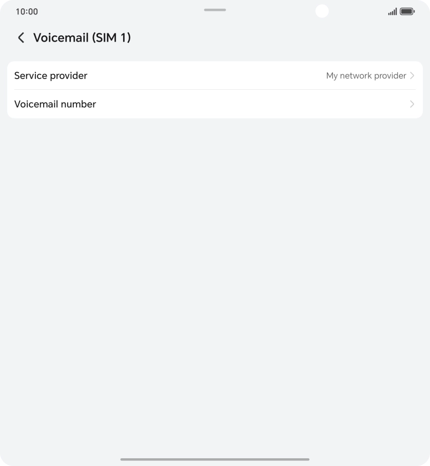 Press Voicemail number.