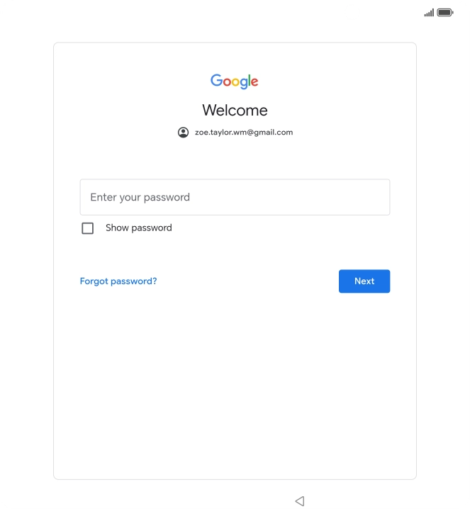 Press the field below 