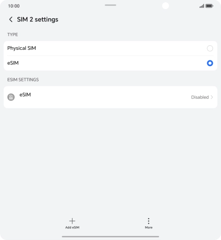 Press the required price plan.