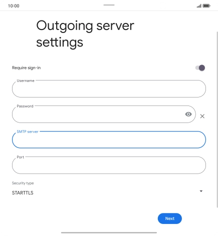 Press the field below 