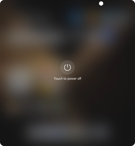 Press Touch to power off.