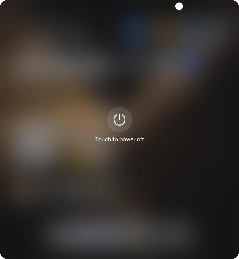 Press Touch to power off.