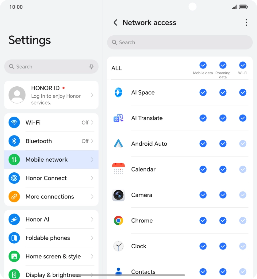 Press the field in the 