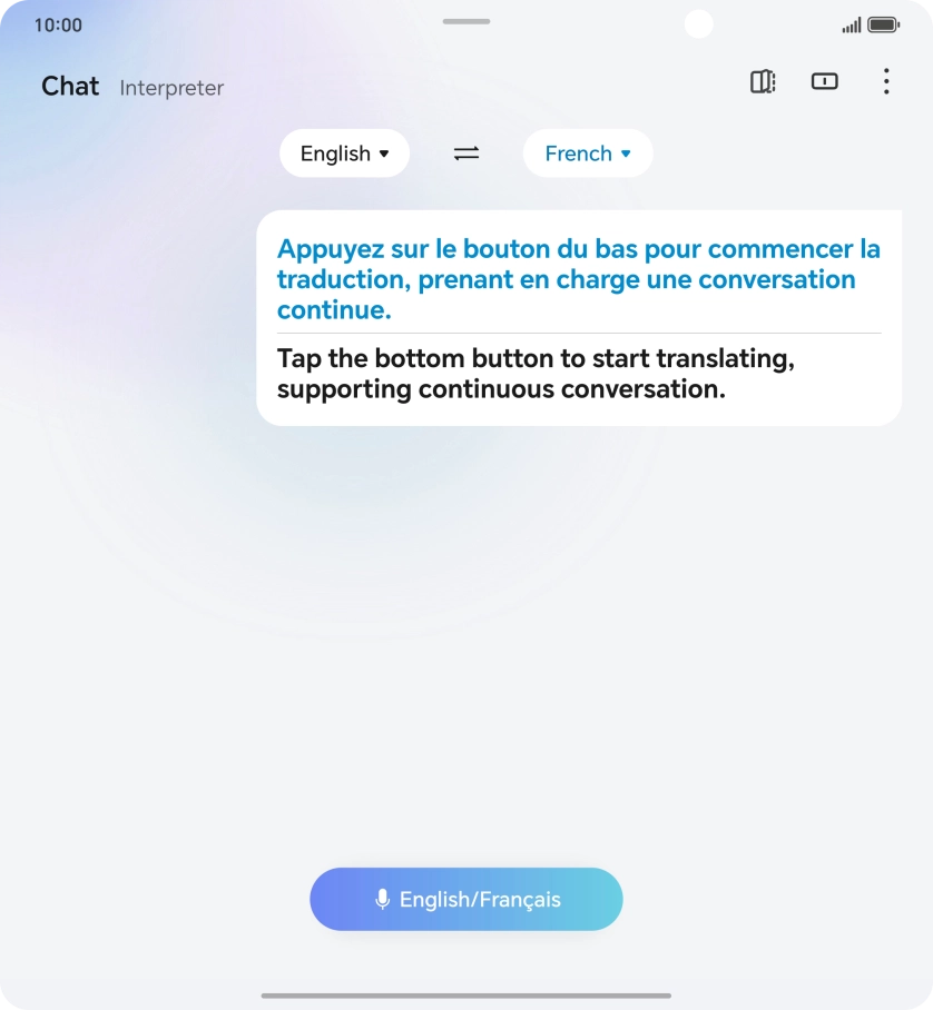 Follow the instructions on the screen to select the required language settings and use the function. Follow the instructions on the screen to select the required language settings and use the function.