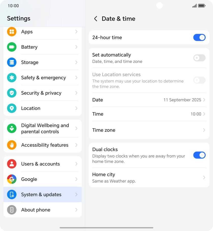 Press the indicator next to Press the indicator next to
