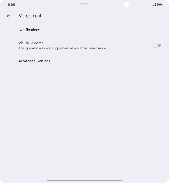 Press Advanced Settings.